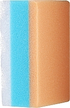 Prostokątna gąbka do kąpieli, pomarańczowo-niebieska - Ewimark — Zdjęcie N2