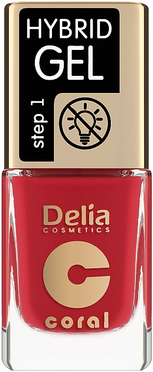 Lakier do paznokci - Delia Cosmetics Coral Nail Hybrid Gel