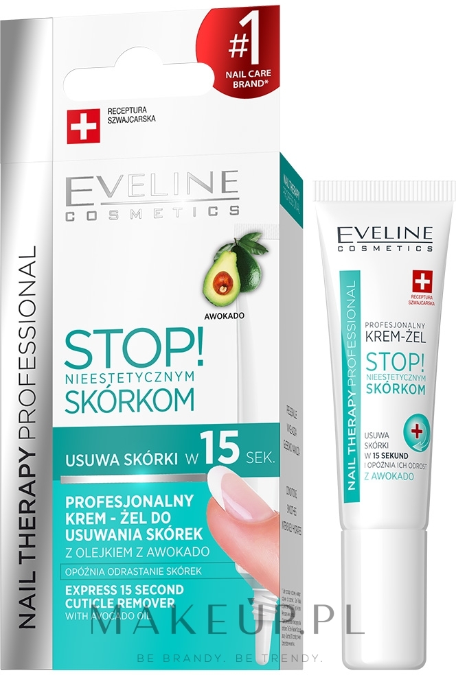 Profesjonalny preparat do usuwania skórek - Eveline Cosmetics Nail Therapy Professional — Zdjęcie 12 ml