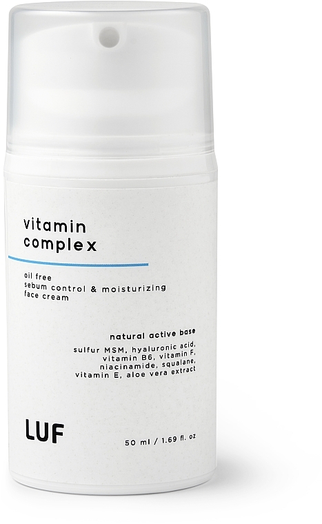 Skoncentrowany krem do twarzy Kompleks witamin, działający przeciwzapalnie - Luff Active Vitamin Complex Face Cream — Zdjęcie N1