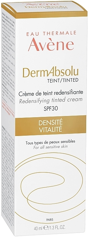 Koloryzujący krem do twarzy przywracający gęstość skóry SPF 30 - Avène DermAbsolu Cream — Zdjęcie N3