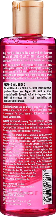Szampon zwiększający objętość włosów cienkich i pozbawionych życia - Argan+ Volume Shampoo African Baobab Oil — Zdjęcie N2