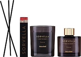 Zestaw podróżny - Sorvella Perfume Home Fragrance Istanbul (aroma diffuser/120ml + candle/170g) — Zdjęcie N2