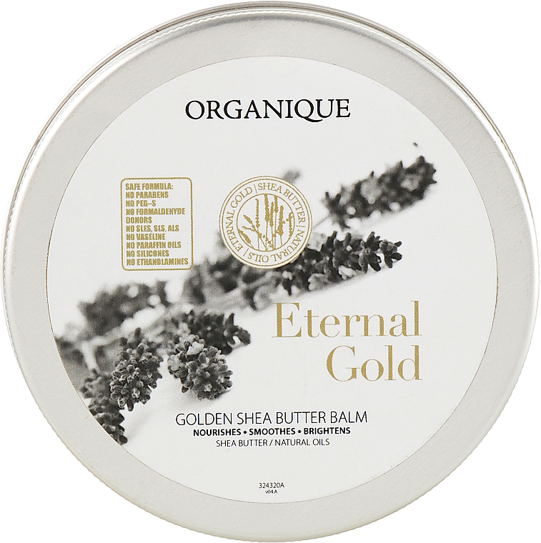Wygładzający balsam do ciała z masłem shea - Organique Eternal Gold — Zdjęcie N1