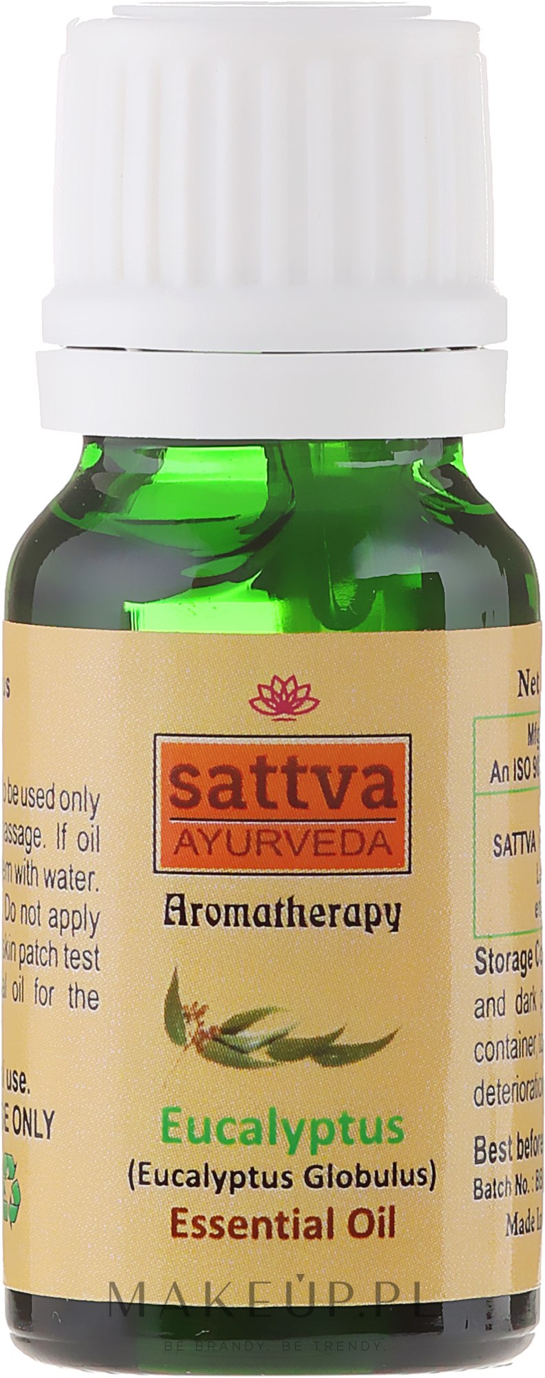 Olejek eukaliptusowy - Sattva Ayurveda Aromatherapy Eucalyptus Essential Oil — Zdjęcie 10 ml