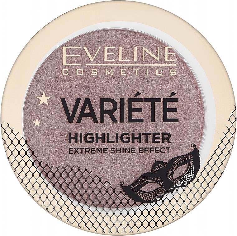 Rozświetlacz prasowany - Eveline Cosmetics Variété Highlighter Extreme Shine Effect — Zdjęcie N2