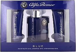 Alfa Romeo Blue - Zestaw (edt/125ml + sh/gel/100ml + ash/balm/100ml) — Zdjęcie N1