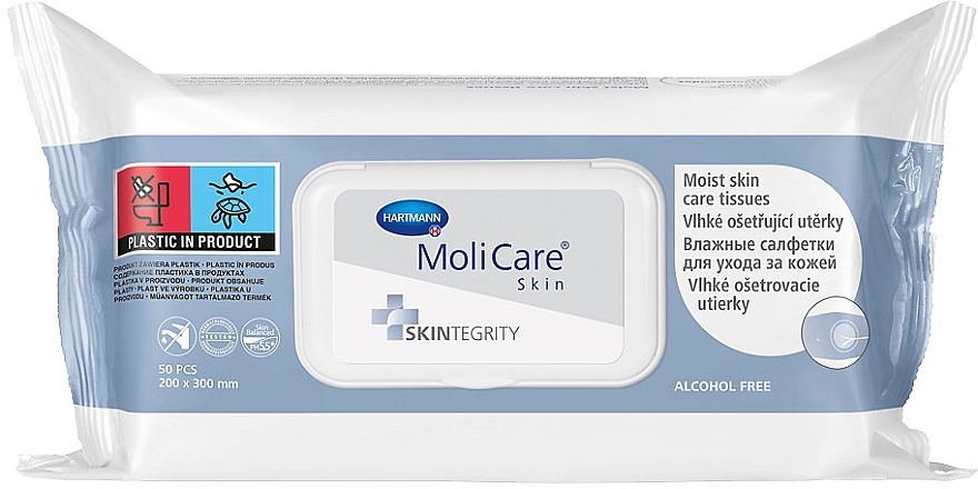 Chusteczki nawilżane do pielęgnacji skóry - Hartmann MoliCare Moist Skin Care Tissues — Zdjęcie N1