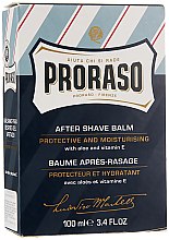 Ochronny balsam nawilżający po goleniu z aloesem i witaminą E dla mężczyzn - Proraso Blue Line After Shave Balm — Zdjęcie N6