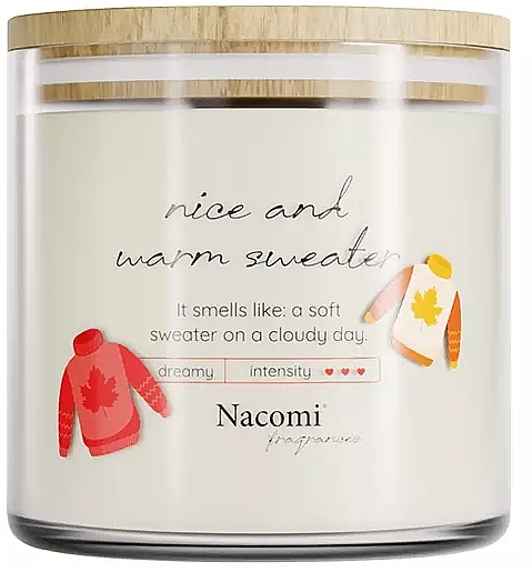 Zapachowa świeca sojowa Nice And Warm Sweater - Nacomi Fragrances — Zdjęcie N1