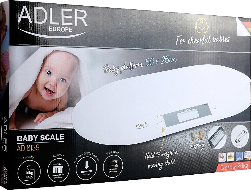 Waga dziecięca AD 8139 - Adler Baby Scale — Zdjęcie N1