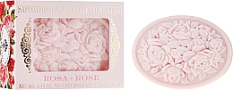 Naturalne włoskie mydło w kostce Róża - Saponificio Artigianale Fiorentino Botticelli Rose Soap — Zdjęcie N1