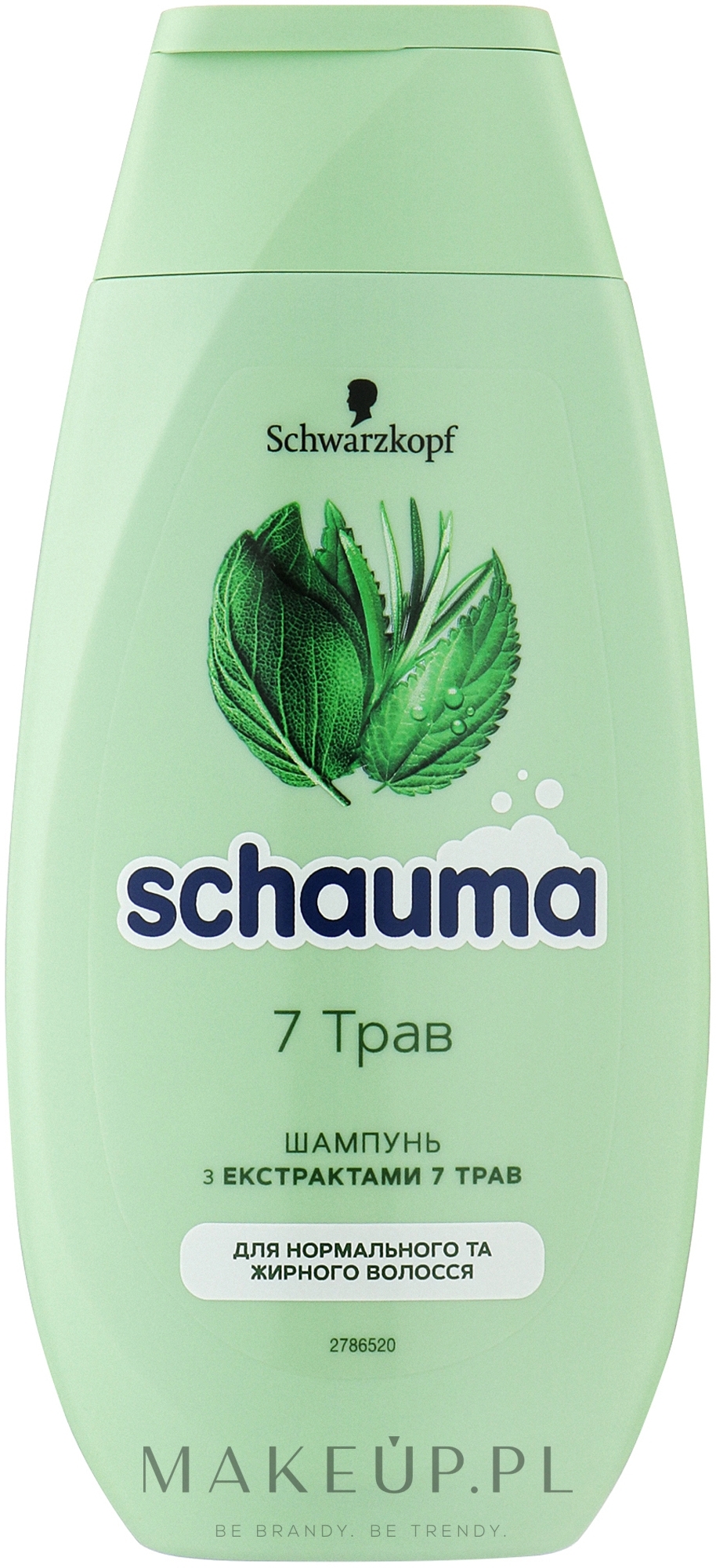 Szampon do włosów przetłuszczających się i normalnych - Schauma 7 Herbs Freshness — Zdjęcie 250 ml