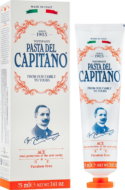 Pasta do zębów z witaminami - Pasta Del Capitano 1905 Ace Toothpaste Complete Protection