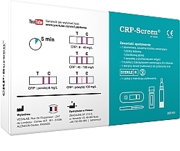 Test diagnostyczny w celu sprawdzenia poziomu białka we krwi - Lab.Home CRP-Screen — Zdjęcie N2