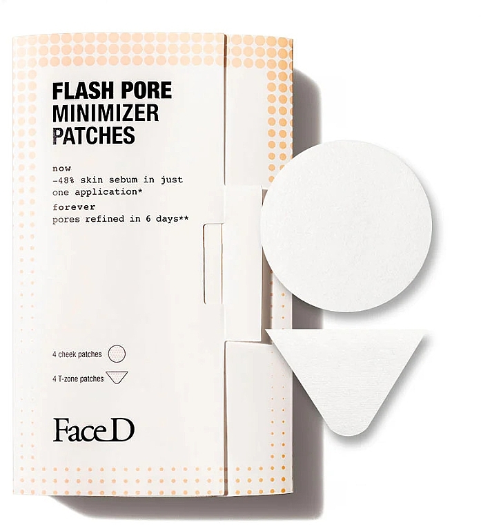 Plastry zmniejszające pory - FaceD Flash Pore Minimizer Patches — Zdjęcie N1