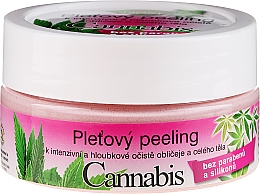 Peeling do twarzy i ciała z olejem konopnym - Bione Cosmetics Cannabis Face Peeling — фото N1