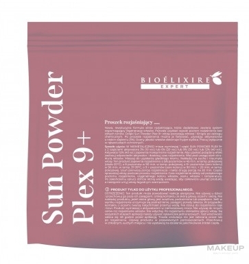 Rozjaśniacz do włosów bez amoniaku - Bioelixire Sun Powder Plex 9+ — Zdjęcie 500 g