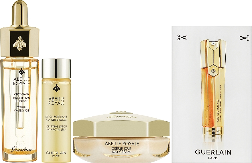 Zestaw - Guerlain Abeille Royale Anti-Aging Program (f/oil/15 ml + f/cr/15 ml + f/ser/7 x 0.6 ml + f/lot/15 ml) — Zdjęcie N2