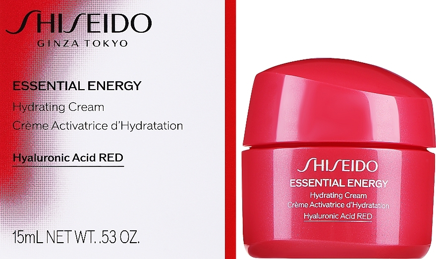 PREZENT! Nawilżający krem do twarzy z ekstraktem z korzenia żeń-szenia - Shiseido Essential Energy Hydrating Cream — Zdjęcie N1