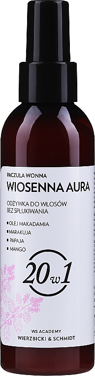 Odżywka 20 w 1 do włosów bez spłukiwania Paczula wonna Wiosenna Aura - WS Academy Wierzbicki & Schmidt