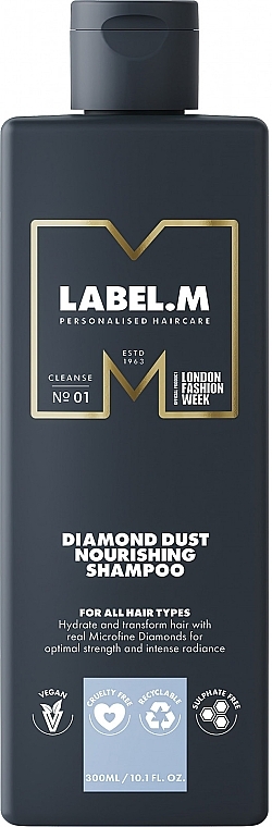 Odżywczy szampon do włosów - Label.m Diamond Dust Nourishing Shampoo — Zdjęcie N2