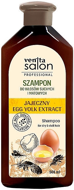 Szampon do włosów suchych i matowych - Venita Salon Professional Egg Extract  — Zdjęcie N1