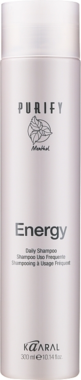 Energetyzujący szampon do włosów i skóry głowy z mentolem - Kaaral Purify Energy Shampoo
