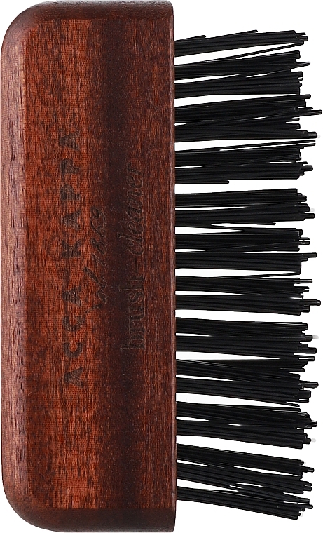 Szczoteczka do czyszczenia szczotek i grzebieni - Acca Kappa Brush And Comb Cleaner Kotibé Wood With Black Nylon — Zdjęcie N1