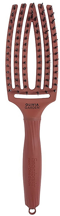 Szczotka do włosów - Olivia Garden Finger Brush Combo Chocolate