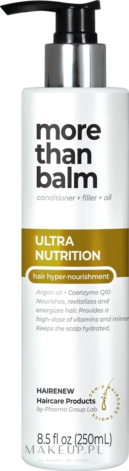 Balsam do włosów Hiperodżywienie od nasady aż po same końce - Hairenew Ultra Nutrition Balm Hair — Zdjęcie 250 ml