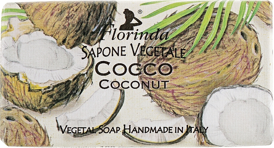 Naturalne mydło kokosowe - Florinda Sapone Vegetale Coconut — Zdjęcie N1