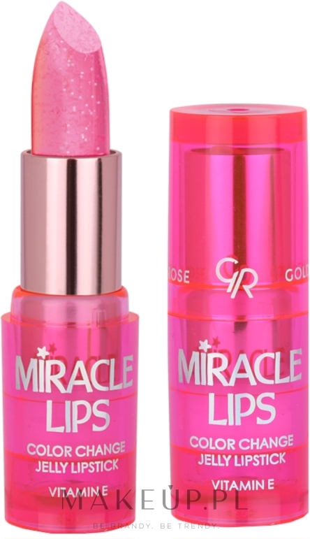 Pomadka żelowa zmieniająca kolor - Golden Rose Miracle Lips Color Change Jelly Lipstick  — Zdjęcie 101 - Berry Pink
