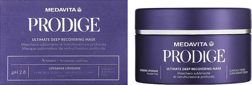 Maska do włosów - Medavita Prodige Ultimate Deep Recovering Mask — Zdjęcie N2