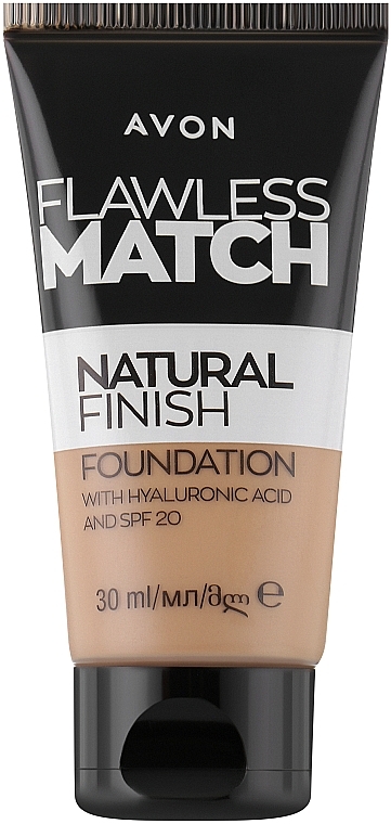 Podkład do twarzy z kwasem hialuronowym Perfekcyjny ton - Avon Flawless Match Natural Finish Foundation SPF20 — Zdjęcie N1