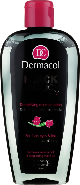 Detoksykująca woda micelarna - Dermacol Black Magic Detoxifying Micellar Lotion — Zdjęcie N1