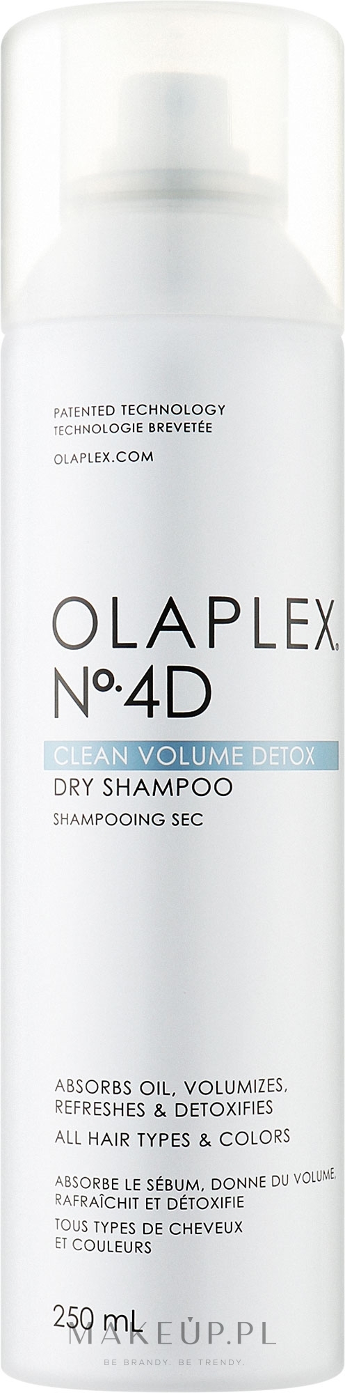 Suchy szampon do włosów - Olaplex No. 4D Clean Volume Detox Dry Shampoo — Zdjęcie 250 ml