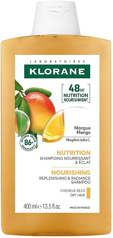 Odżywczy szampon do włosów z masłem mango - Klorane Nourishing Shampoo With Mango Butter