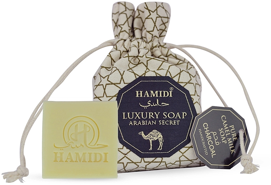Mydło - Hamidi Luxury Soap Arabian Secret Pure Camel Milk Soap Charcoal — Zdjęcie N1