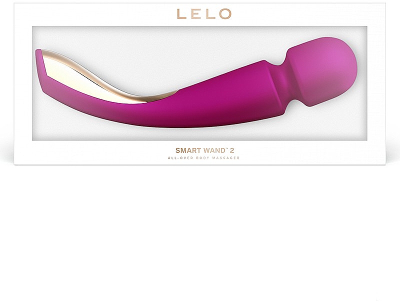 Masażer intymny, fuksjowy - Lelo Smart Wand 2 Large Deep Rose Massager Vibrator — Zdjęcie N2