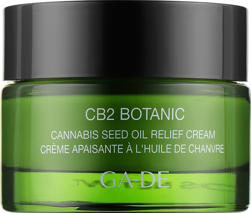 Kojący krem ​​do twarzy z olejem z nasion konopi siewnej - Ga-De CB2 Botanic Cannabis Seed Facial Oil Relief Cream