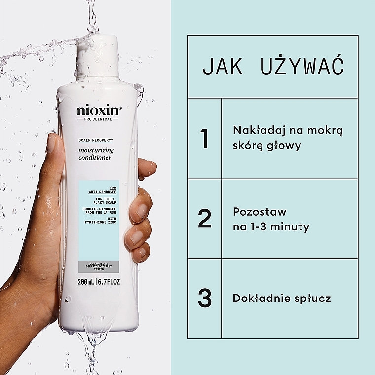 Przeciwłupieżowy balsam nawilżający do włosów - Nioxin Pro Clinical Scalp Recovery System Moisturizing Conditioner — Zdjęcie N4