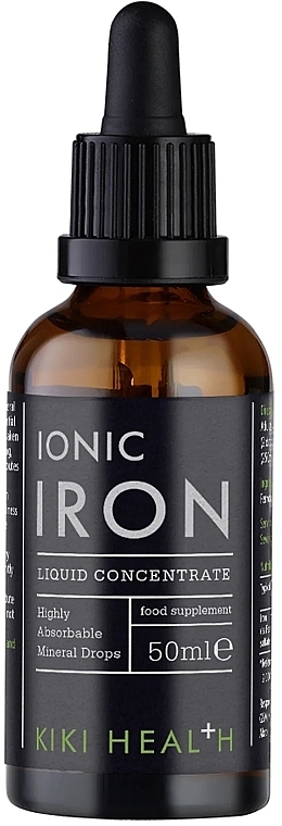 Płynny jonowy koncentrat żelaza - Kiki Health Ionic Iron Liquid Concentrate — Zdjęcie N1