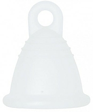 Kup Kubeczek menstruacyjny z pętelką, rozmiar L, przezroczysty - MeLuna Sport Shorty Menstrual Cup Ring