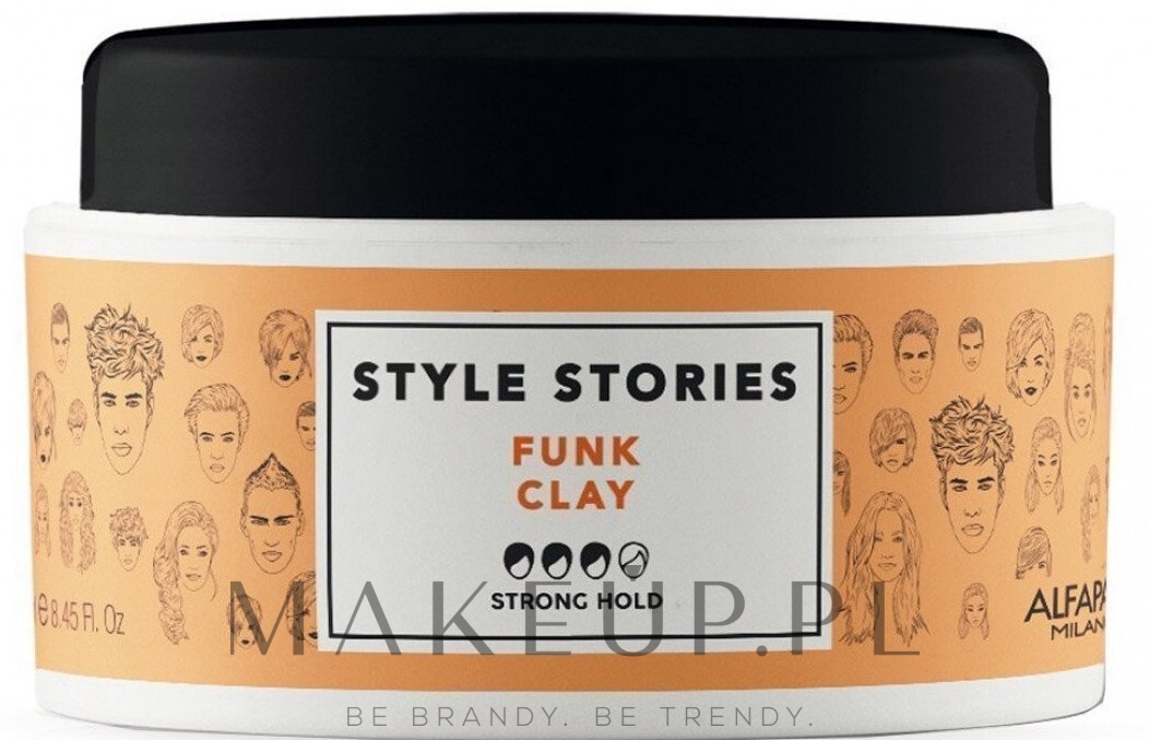 Pomada do stylizacji włosów, mocno utrwalająca - Alfaparf Style Stories Funk Clay Strong Hold — Zdjęcie 100 ml