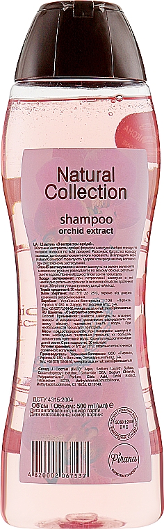 Szampon do włosów z ekstraktem z orchidei - Pirana Natural Collection Shampoo — Zdjęcie N2