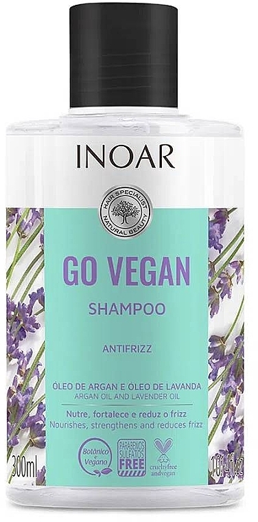 Szampon przeciw puszeniu się włosów - Inoar Go Vegan Anti Frizz Shampoo — Zdjęcie N1