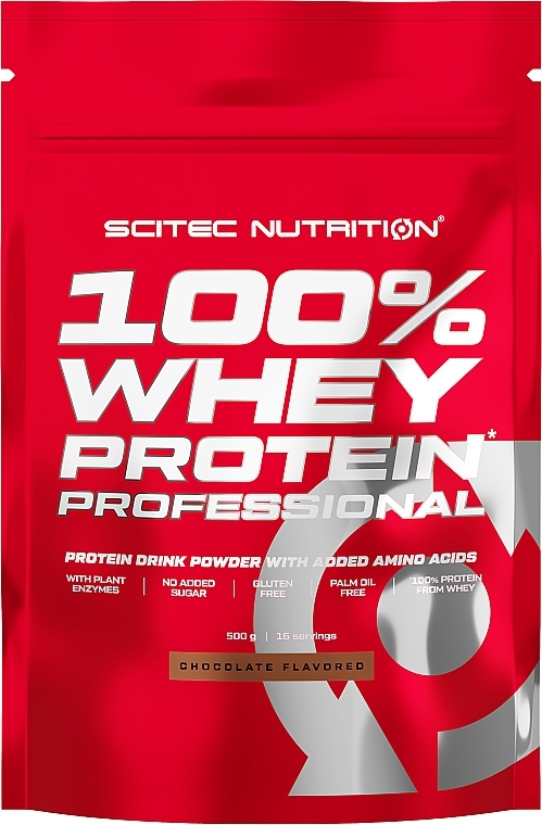 Białko serwatkowe Czekolada - Scitec Nutrition 100% Whey Protein Professional Chocolate — Zdjęcie N2