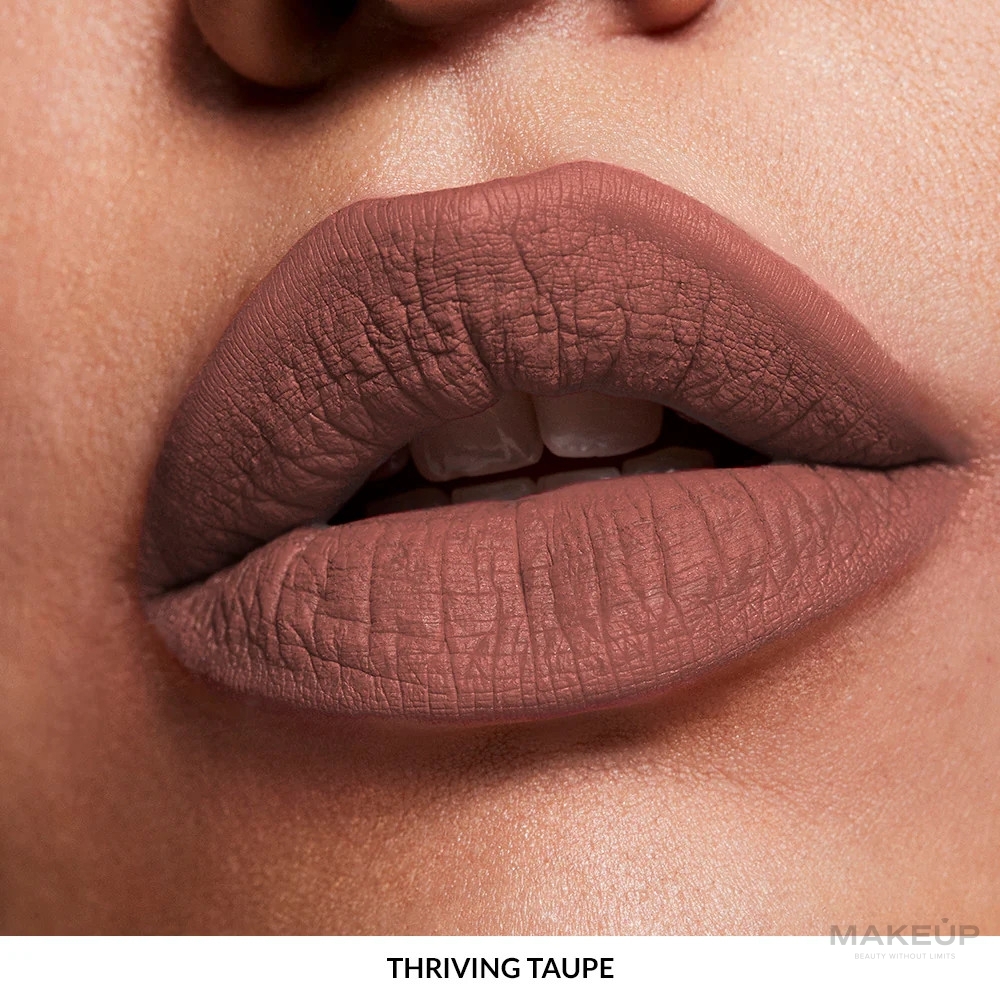 Matowa szminka w płynie - Avon Power Stay 16 Hours Your Power — Zdjęcie Thriving Taupe