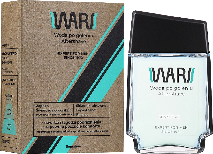 Woda po goleniu - Wars Sensitive Expert For Men Aftershave Water — Zdjęcie N1